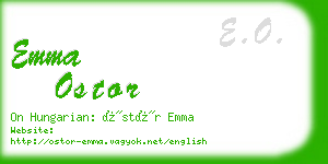 emma ostor business card